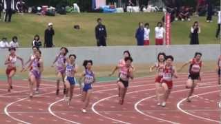 水口高校陸上部20120531女子4×100mR準決勝1組