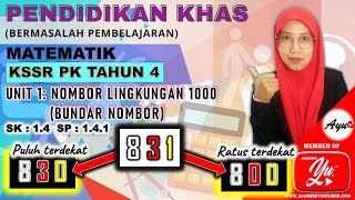 SP: 1.4.1 Bundar Nombor : KSSR Pendidikan Khas Tahun 4 (Matematik)