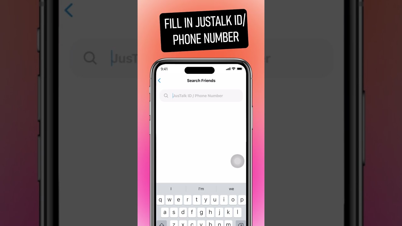 How to add friends on JusTalk