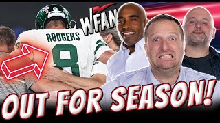 Jets Win OT but Lose Rodgers for Season