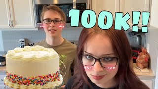 BAKING A CAKE FOR 100k!!!!
