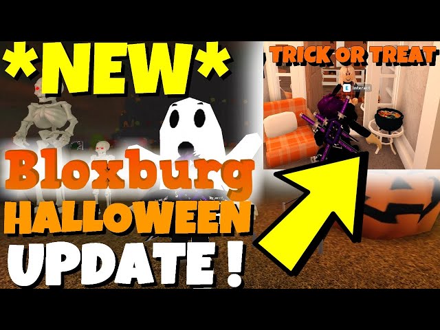 Welcome to Bloxburg Halloween Update 2020 - TRICK OR TREATING & More  (Roblox)