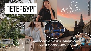 VLOG ПЕТЕРБУРГ//разводные мосты, таврический сад и лучший закат на свете!