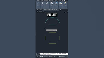FILLET COMMAND IN AUTOCAD -2D MODELING