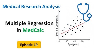 Multiple Regression in MedCalc | Step-by-Step Tutorial for Medical Research Analysis | Episode 19