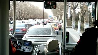 Видео Жизнь в Китае. Транспорт Китая. Автобус в Китае. Баотоу. от AV CHINA, Баотоу, Китай
