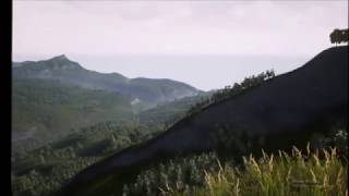 Procedurally Generated Terrain Material & Foliage