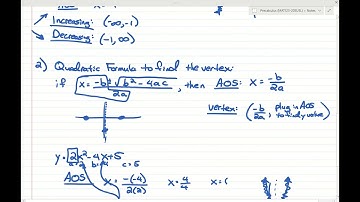 3.1 - Quadratic Functions and Models