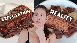 Does this FAMOUS 4 Ingredient Recipe Work!? Expectation vs Reality Sweet Potato BROWNIES!