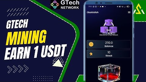 GTech Network Mining|1 Reffer=1USDT 😲|Free & Easy Crypto