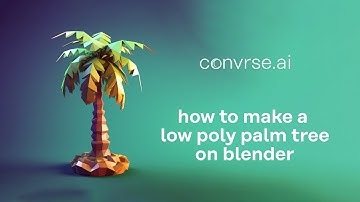 How to create a low poly palm tree on Blender