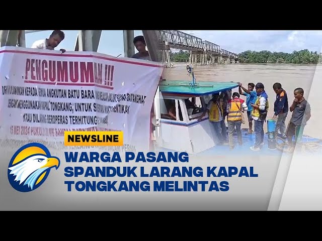 Kapal Tongkang Batu Bara Tabrak Tiang Jembatan class=