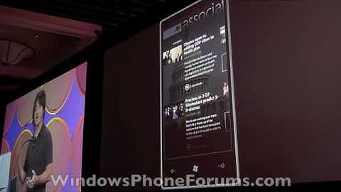 Windows Phone News app demo at Microsoft MIX 2010 demo .m4v