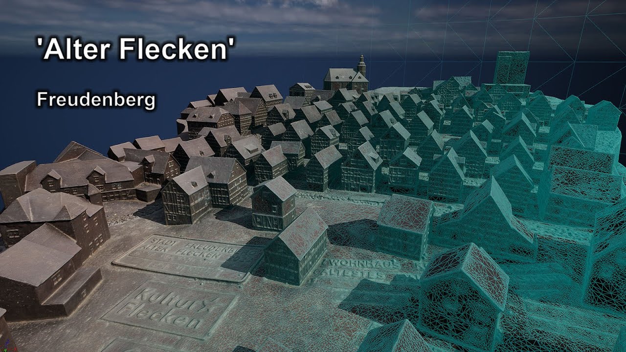 'Alter Flecken' Freudenberg, 3D Animation Unreal Engine 5