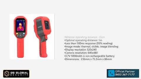 Uniview Hand Held Thermal Body Temperature Detector  | UNV | GS Global Security