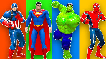 Super Hero 3d vs Squid Game Help Hulk successfully rescue Squid Game Doll 5 Time Challenge