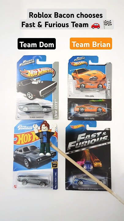Dom vs Brian Fast & Furious Hot Wheels #hotwheels #fastandfurious #roblox #supra #dodge #baconroblox