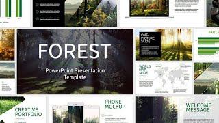 Powerpoint Presentation Template: Forest- PowerPoint Template Powerpoint Presentation Template: Forest- PowerPoint Template