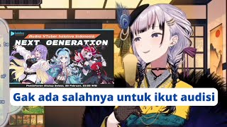 Saran dari Reine Untuk yang Ikut Audisi HoloID Gen 4 | Pavolia Reine Hololive ID