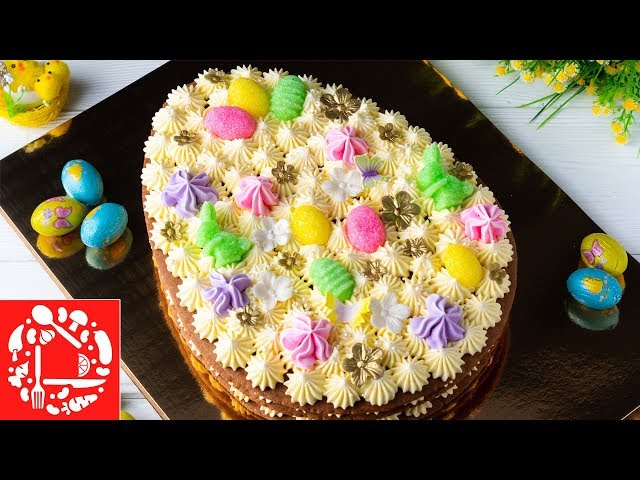 Изображение Торт медовик Пасхальное Яйцо. Самый вкусный торт! Меню на Пасху 2019