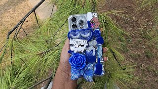 DIY material girl bling phone case ￼
