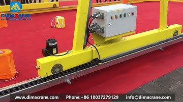 2 ton Smart Intelligent double girder mobile gantry crane with smart Anti swing