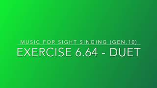 Exercise 6.64 - Music for Sight Singing
