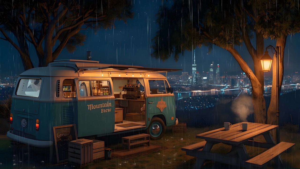 90's Chill Lofi ☕ Lofi Music for Sleeping, Relaxing & Chill 🌧️ Gentle Rainy Night