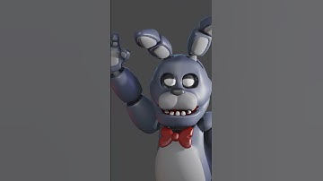 Bonnie wave at you #animation #meme #memes #fnaf #fnafanimation  #blender #blender3d