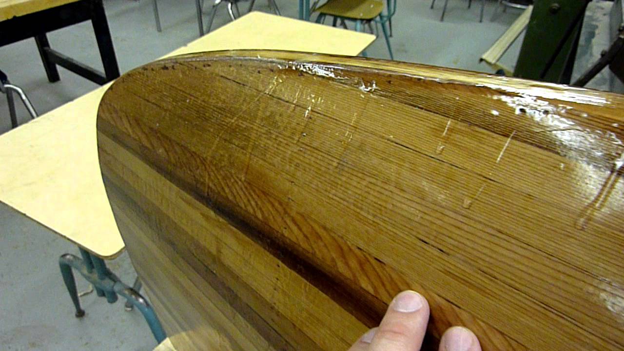 ceder strip canoe - epoxy - youtube