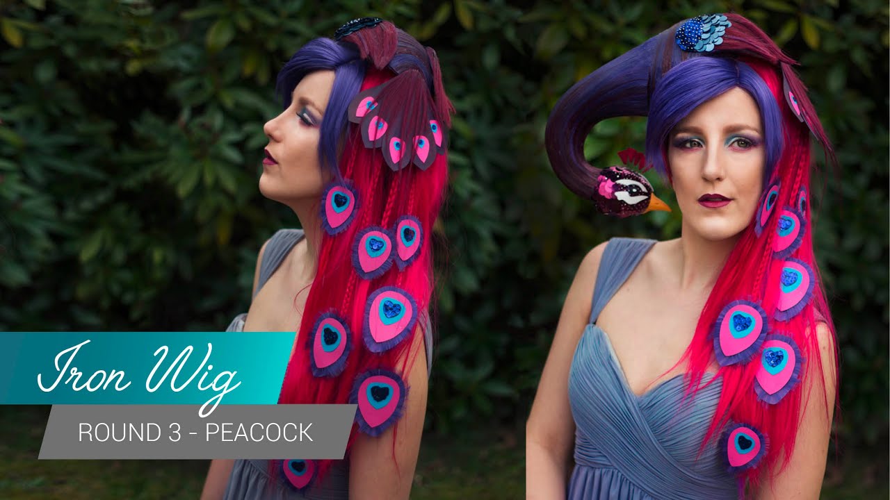 Iron Wig Contest 2016 - Round3 Freestyle Ombre (Peacock)  | JakCosplay