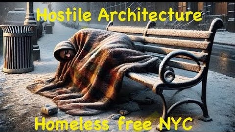 Is NYC trying to get rid of the HOMELESS? (Using hostile architecture) #nyc #mayoradams #homeless