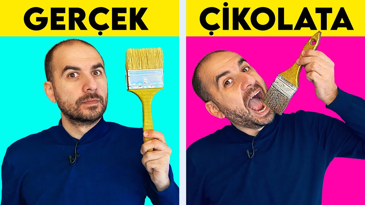 Gerçek vs Çikolata - Çikolata Olduğuna İnanamayacaksınız!