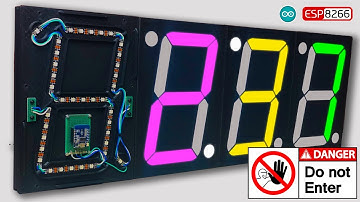 LARGE DIY 7 Segment Display Leds Digital Clock