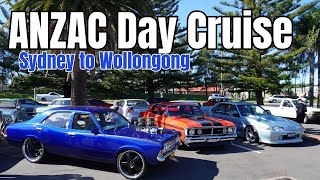 Tuff Cars cruising Sydney to Wollongong for ANZAC Day