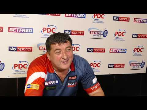 Mensur Suljovic UPSET with Jermaine Wattimena ANTICS despite victory | World Matchplay 2019