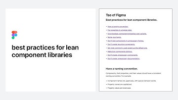 Design System best practices / Figma