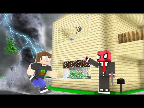 DEV HORTUM VS EV! 🌪️ - Minecraft