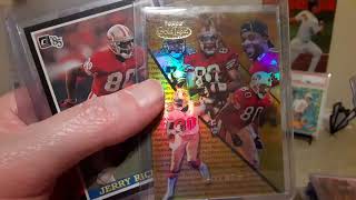 Player Profile:  Jerry Rice card collection.