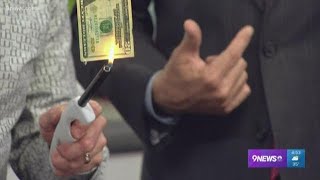 Spangler science: Lighting a $20 bill on fire