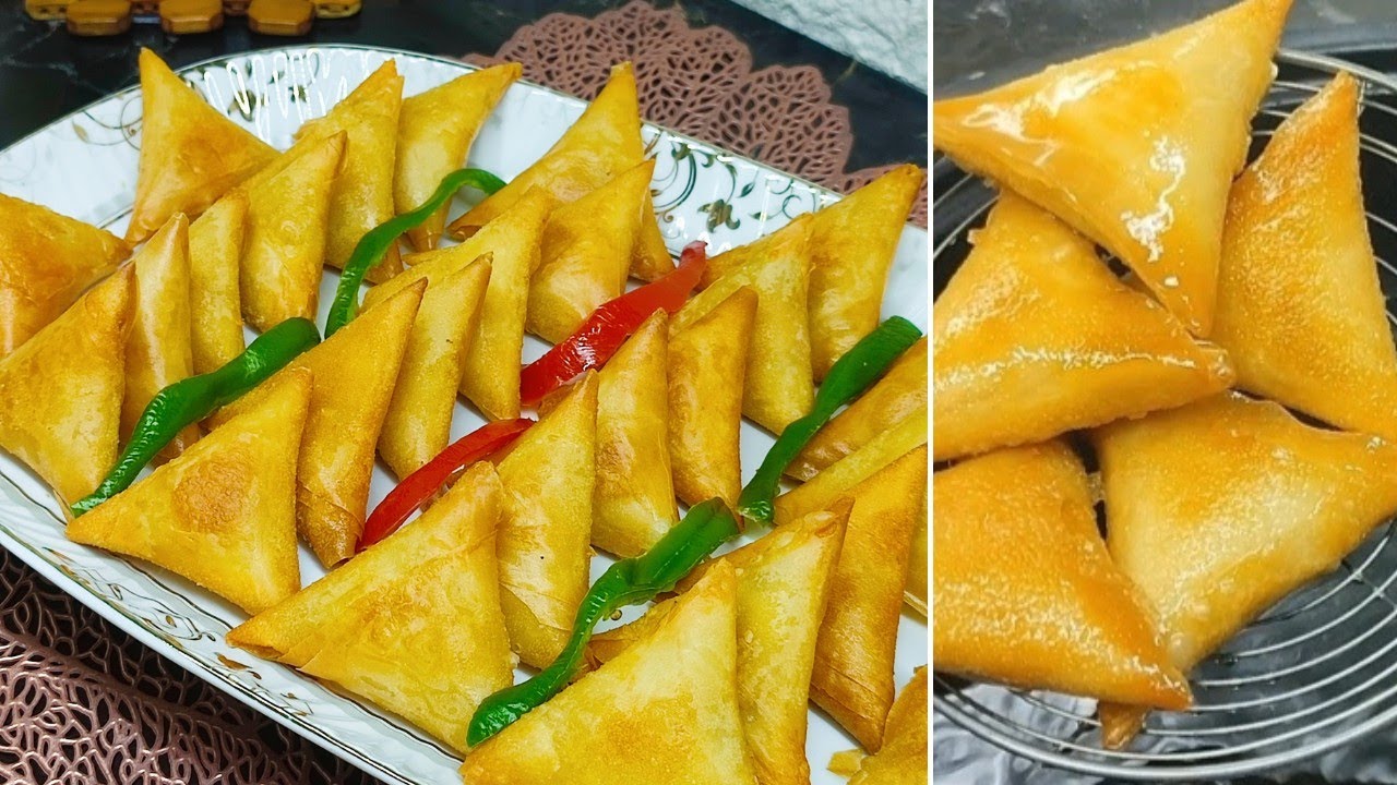 مقبلات سهله ولذيذة❗سمبوسه ب جلاش اسهل وانجح طريقة للف السمبوسه😋وصفات التوفير