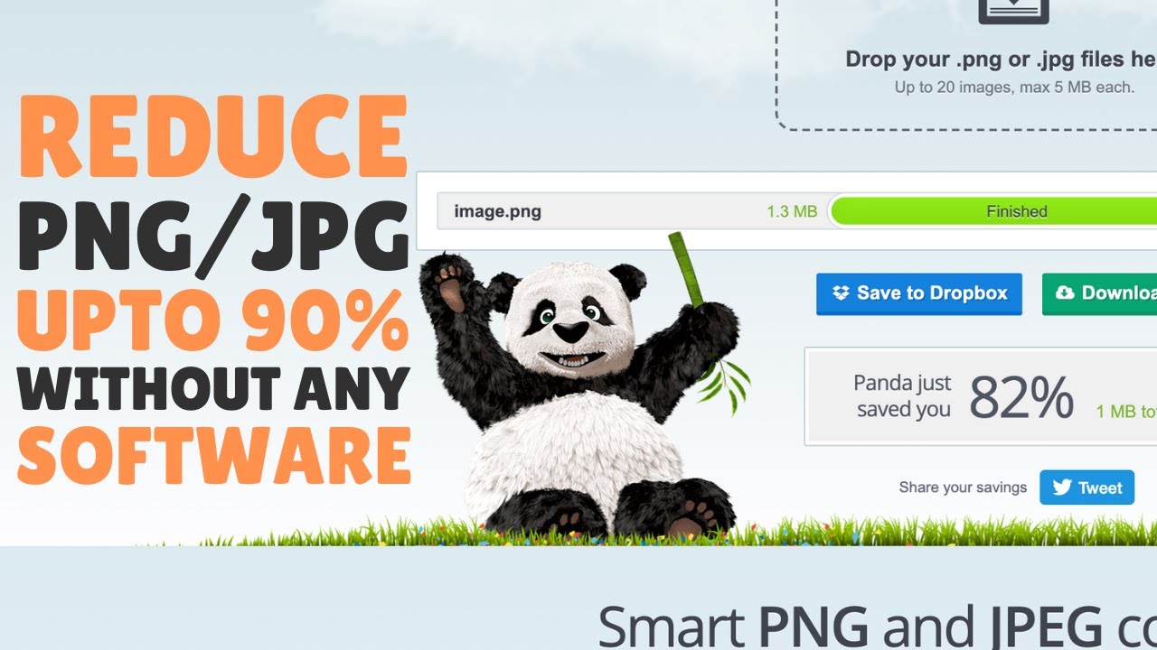 Reduce Compress Size Of PNG JPG JPEG Images Without Losing Quality 