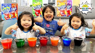 Colorear Huevos de Pascua con kool-aid! Divertidas actividades de bricolaje para niños con Ryan!