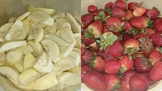 اسهل طريقة تخزين عصير الفراولة والجوافة عن تجربه فى تجهيزات رمضان على اليوتيوب