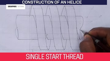 Left hand square screw thread in engineering drawing _ engineering graphics