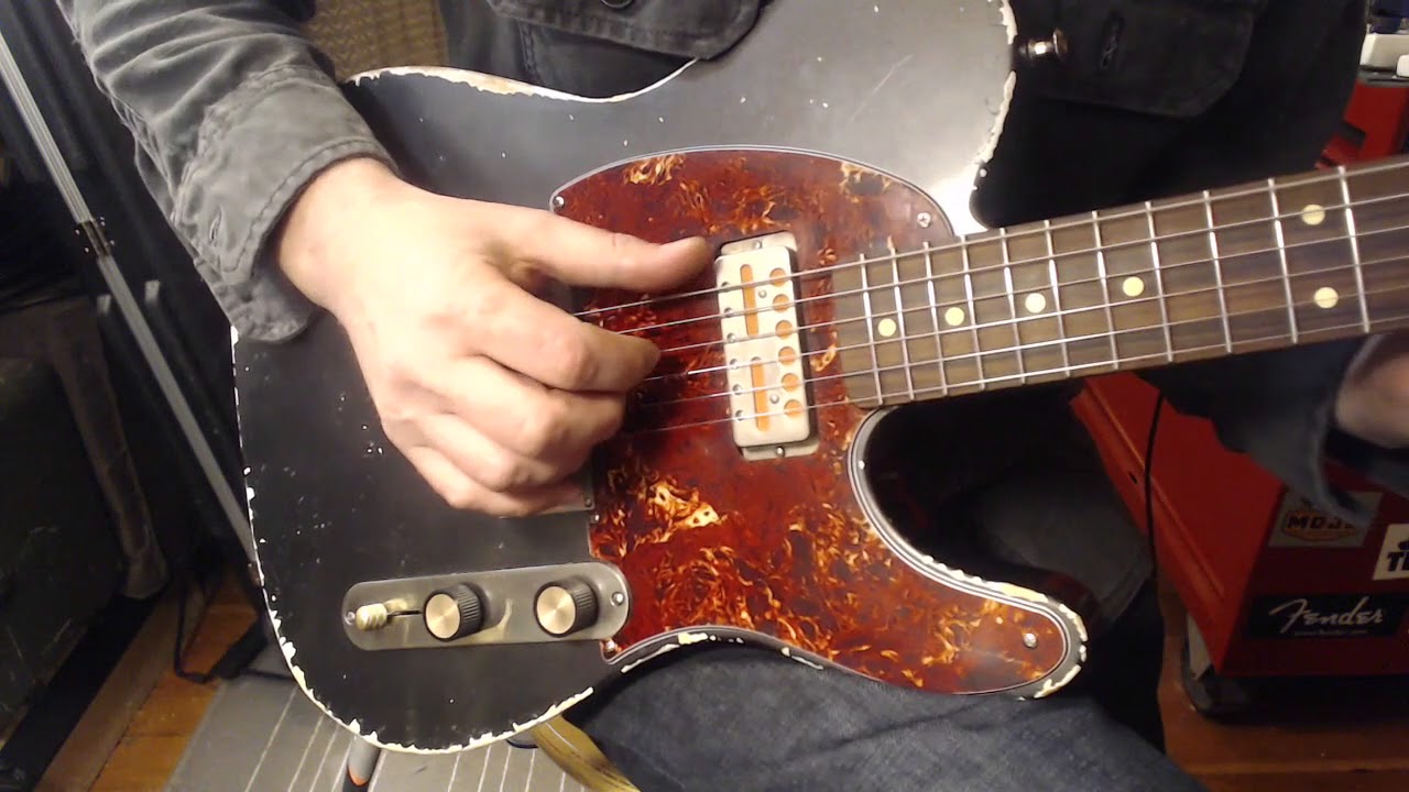 Waterslide Coodercaster T Style Charcoal Frost W Mojo Lap Steel Guyatone Style Gold Foil Pickups Youtube