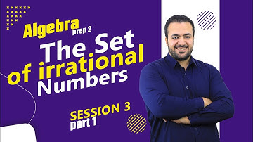 The set of irrational numbers part 1/ Prep 2 Algebra