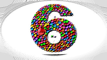 Learn Number 6 on 3d Color Balls | Sparta Bevel Effects (sponsored by preview2effects)