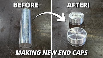 Machining New End Caps for the CAT 24M Grader Accumulators! Part 2