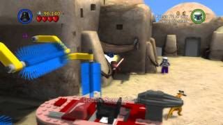 Let's Play Lego Star Wars: The Complete Saga - Ep 4 Ch 3 ~ Mos Eisley Spaceport ~ Free Play 1 of 2